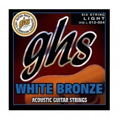 Струны для акустической гитары GHS WB-L (12-54 White bronze)