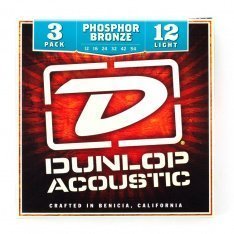 Струны для акустической гитары Dunlop 3PDAP1254 Phosphor Bronze Light