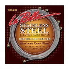 Струни для бас-гітари La Bella Stainless Steel Round Wound M42B, 40-128