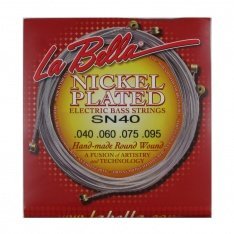 Струни для бас-гітари La Bella Nickel Round Wound SN40, 40-95