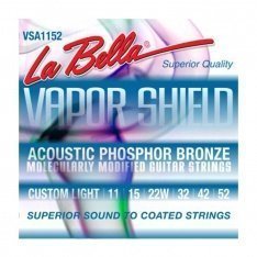 Струни для акустичної гітари La Bella Vapor Shield Phosphor Bronze VSA1152