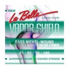Струни для бас-гітари La Bella Vapor Shield Nickel Round Wound VSB4D, 45-105