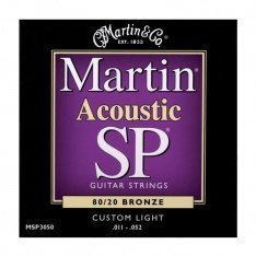Струни для акустичної гітари Martin SP 80/20 Bronze MSP3050, 11-52
