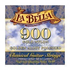 Струны для классической гитары La Bella 900 Elite – Gold Nylon, Polished Golden Alloy