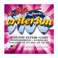Струни для акустичної гітари La Bella Criterion Phosphor Bronze C520T, 10-50