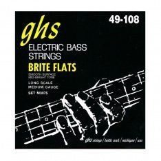 Струны для бас гитары GHS M3075 (49-108 Brite Flats Electric Bass)