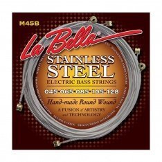 Струни для бас-гітари La Bella Stainless Steel Round Wound M40B, 40-128