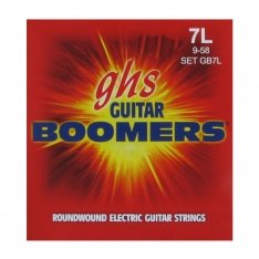 Струны для 7-миструнной электрогитары GHS Boomers 0,09-0,58 Extra Light