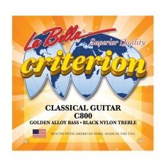 Струни для класичної гітари La Bella Criterion Black Nylon C800 Medium Tension