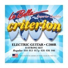 Струны для электрогитары La Bella C200R Criterion Electric Guitar, Nickel-Plated Round Wound – Regular