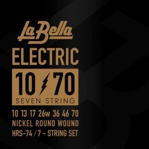 Струни для електрогітари La Bella Nickel Round Wound HRS-74, 10-70