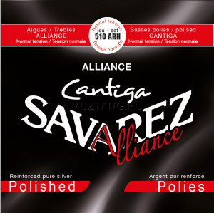 Струни для класичної гітари Savarez Alliance Cantiga Polished 510ARH Normal Tension