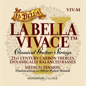 Струни для класичної гітари La Bella Vivace Fluorocarbon VIV-M Medium Tension
