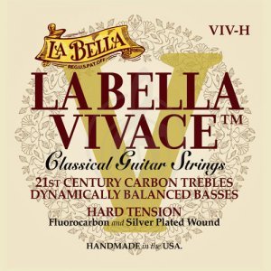 Струни для класичної гітари La Bella Vivace Fluorocarbon VIV-H Hard Tension