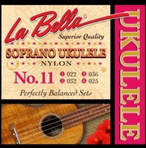 Струни для укулеле сопрано La Bella Clear Nylon 11
