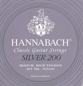 Струни для класичної гітари Hannabach 900MНT Silver 200