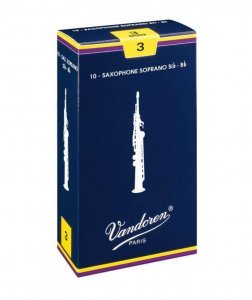 Тростина для сопрано-саксофона Vandoren Soprano Saxophone Traditional 3 (10 шт)