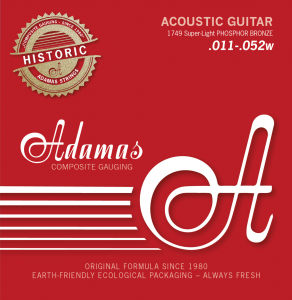 Струни для акустичної гітари Adamas Phosphor Bronze 1749, 11-52w