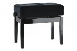 Банкетка для фортепіано GEWA Deluxe Compartment Black High Gloss