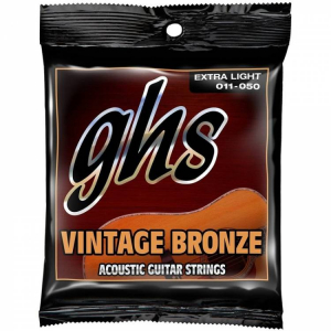 Струни для акустичної гітари GHS Vintage Bronze VN-XL, 11-50