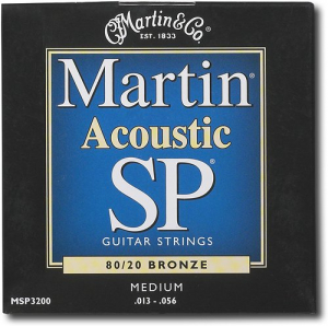 Струны для акустической гитары Martin SP 80/20 Bronze MSP3200, 13-56