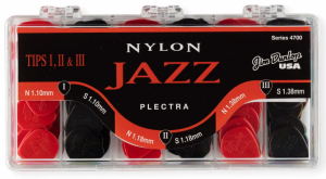 Набір медіаторів Dunlop 4700 Nylon Jazz I, II & III (144 шт.)