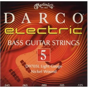 Струны для бас-гитары Martin Darco Nickel Wound D9705L, 45-125