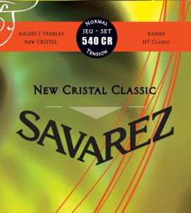 Струни для класичної гітари Savarez New Cristal Classic 540CR Normal Tension