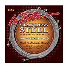 Струни для бас-гітари La Bella Stainless Steel Round Wound M42, 40-100