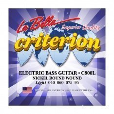 Струны для бас-гитары La Bella C900L Criterion Electric Bass, Nickel-Plated Round Wound – Light
