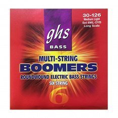 Струни для бас гітари GHS Boomers 6ML-DYB, 30-126