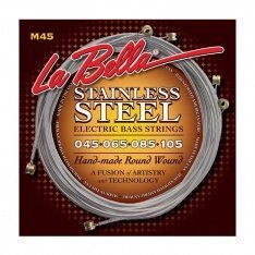 Струни для бас-гітари La Bella Stainless Steel Round Wound М45, 45-105