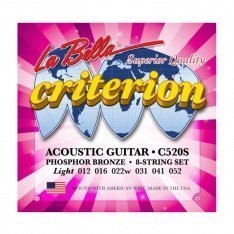 Струни для акустичної гітари La Bella Criterion Phosphor Bronze C520S, 12-52