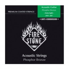 Струни для акустичної гітари Fire&Stone Coated Phosphor Bronze, 10-47