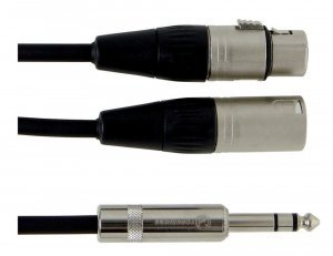 Інсертний кабель GEWA Pro Line Stereo Jack 6,3 мм/XLR (m) & XLR (f) (1,5 м)