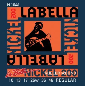 Струни для електрогітари La Bella Nickel Roller Wound N1046
