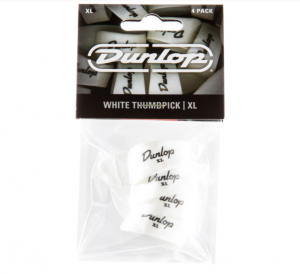 Медиаторы Dunlop Thumbpicks White Plastic Extra Large 9004R (12шт.)