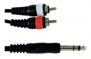 Инсертный кабель GEWA Basic Line Stereo Jack 6,3мм/2x RCA (1,5м)