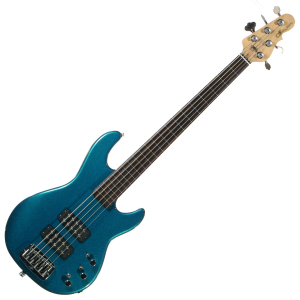 Бас-гітара G&L L2500 (Emerald Blue, Ebony, Fretless) Made in Fullerton