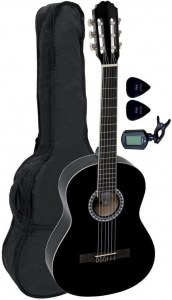 Класична гітара GEWA Basic 4/4 Black (+ чохол, тюнер, медіатори)
