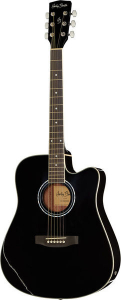 Акустическая гитара Harley Benton D-120CE BK