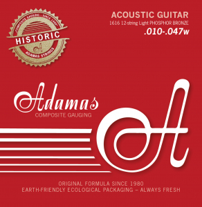Струни для 12-струнної акустичної гітари Adamas Phosphor Bronze 1616, 10-47w