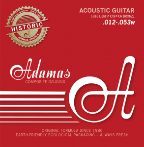 Струны для акустической гитары Adamas Composite Gauging 1818 Light