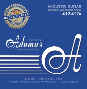 Струни для акустичної гітари Adamas Nuova Coated Phosphor Bronze 1717NU, 10-47w