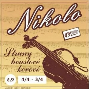 Струны для скрипки GorStrings Nikolo № 9 Violin Strings Metal 4/4-3/4