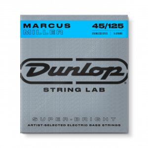 Струны для бас-гитары Dunlop DBMMS45125 Marcus Miller Super Bright Bass (45-125) 5ст.