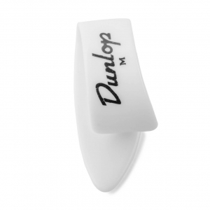 Набор медиаторов Dunlop 9002P White Plastic Thumbpicks Medium (4 шт)