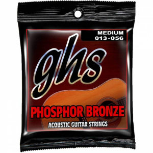 Струны для акустической гитары GHS Phosphor Bronze S335, 13-56