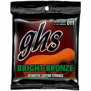 Струни для акустичної гітари GHS Bright Bronze 80/20 BB20X, 11-50