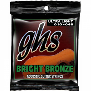 Струни для акустичної гітари GHS Bright Bronze 80/20 BB10U, 10-46